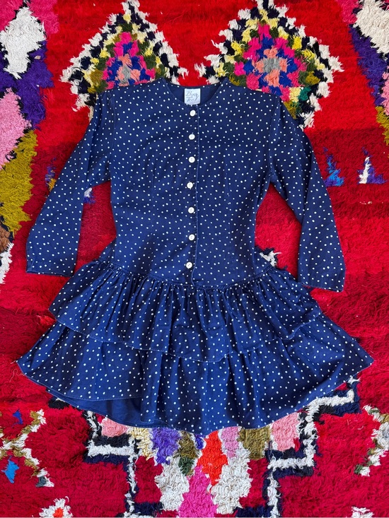 Vintage Dresses & Skirts - 80s Vintage Byer Too Western Denim Dress Sz Sm